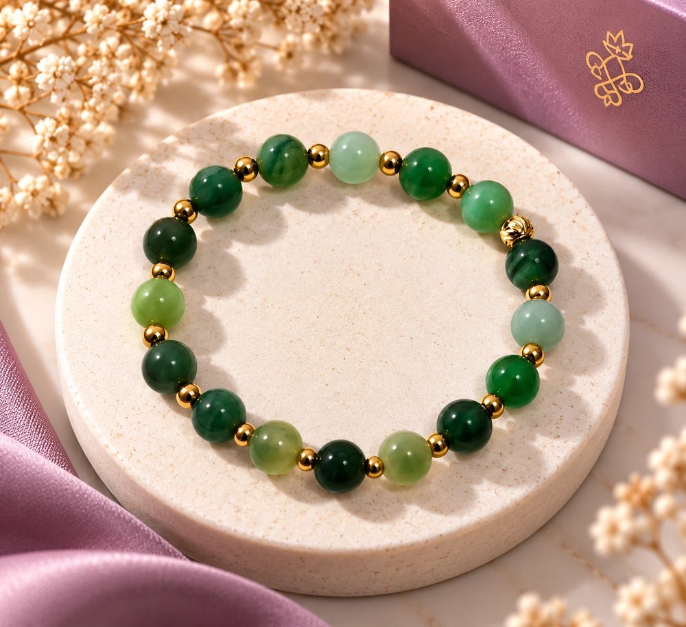 Pulsera Jade Imperial Serenidad Verde